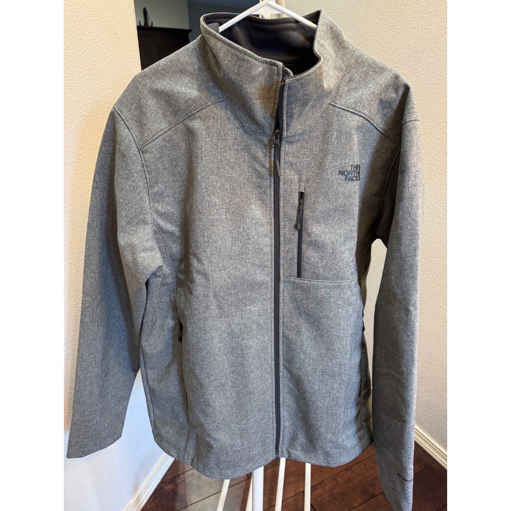 THE NORTH FACE MEN's APEX BIONIC‎ SOFT SHELL JACKET GRAY FULL ZIP STYLE NF0A2RE8